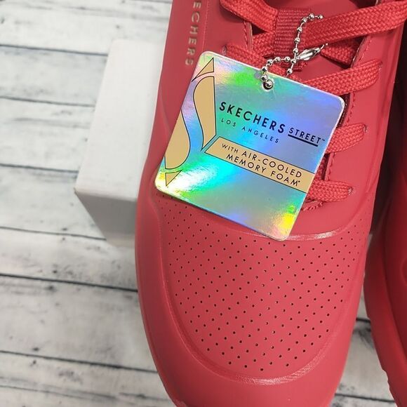Skechers Million Air Elevated Air 155401 Red Sneaker Women’s SZ 9.5 New With Box - Picture 7 of 12